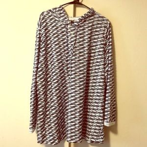 Plus size hoodie tunic